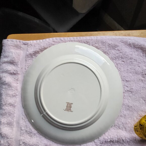 SPODE COPELAND CHINA SALAD PLATE BASKET WEAVE WICKER LANE MADE IN ENGLAND 'BIN F - Picture 2 of 4